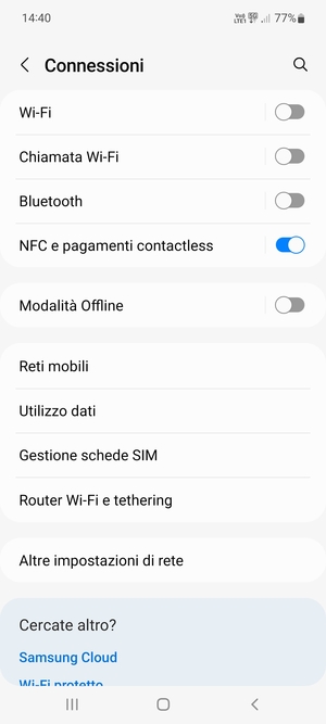 configurazione APN su Android